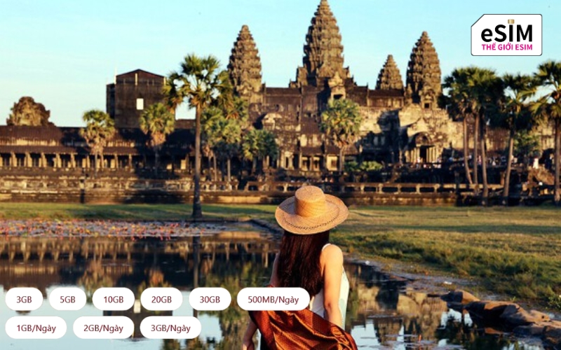 eSIM Campuchia linh hoạt dung lượng, tối ưu chi phí theo từng nhu cầu sử dụng thực tế